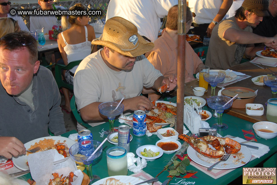 Lobster and margarita dinner in Puerto Nuevo