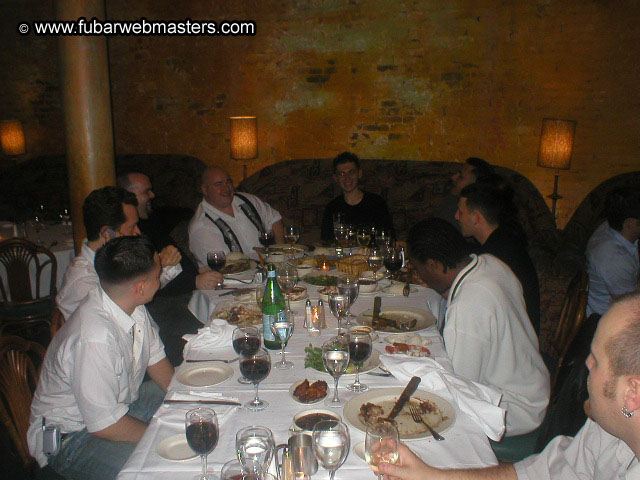Special Invitational Webmaster Dinner 2002