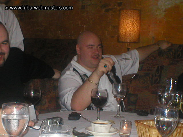 Special Invitational Webmaster Dinner 2002