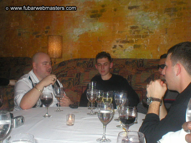 Special Invitational Webmaster Dinner 2002