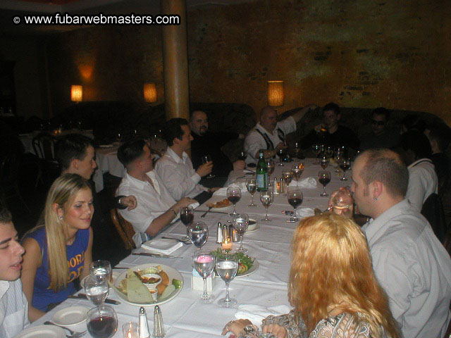 Special Invitational Webmaster Dinner 2002