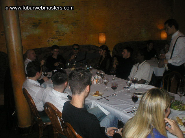 Special Invitational Webmaster Dinner 2002