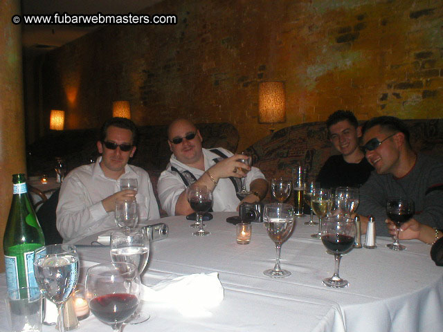 Special Invitational Webmaster Dinner 2002