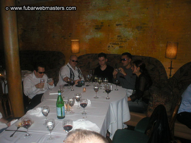 Special Invitational Webmaster Dinner 2002