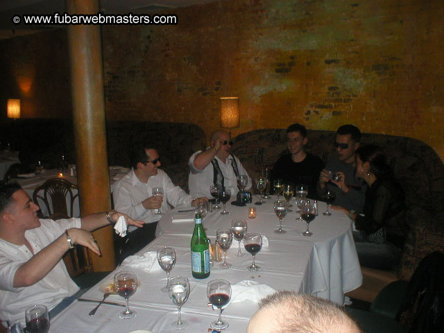 Special Invitational Webmaster Dinner 2002