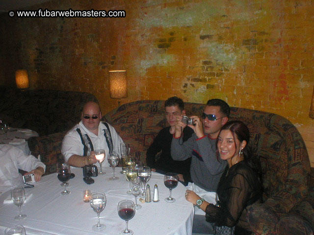 Special Invitational Webmaster Dinner 2002