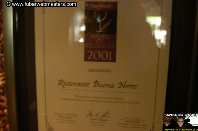 Dinner @ Buonanotte 2003