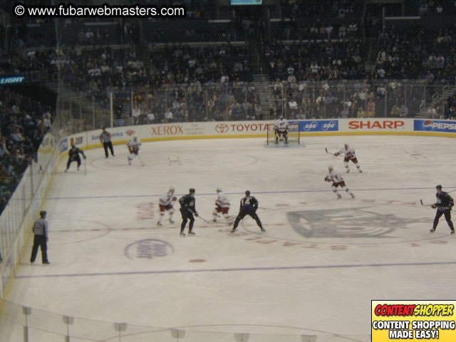 Webmasters down for some Hockey - Los Angeles, Mar 9, 2004