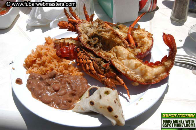 Lobster Lunch in Puerto Nuevo 2004