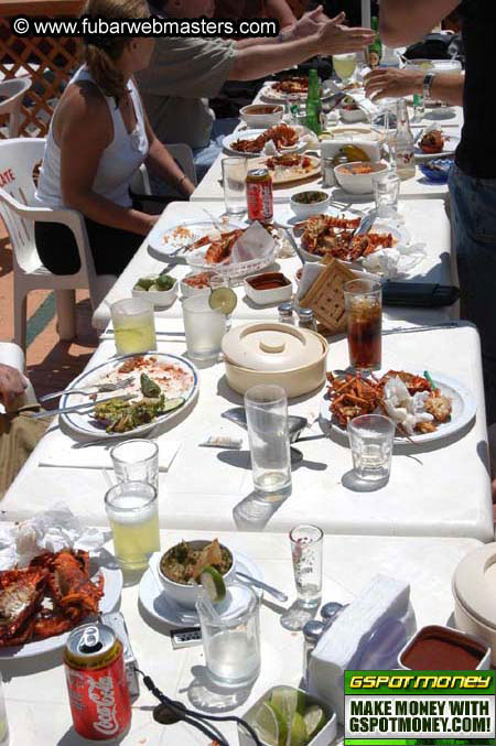 Lobster Lunch in Puerto Nuevo 2004