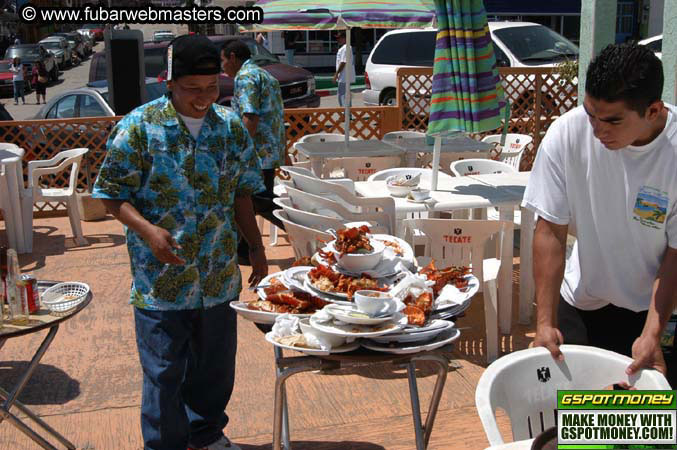 Lobster Lunch in Puerto Nuevo 2004