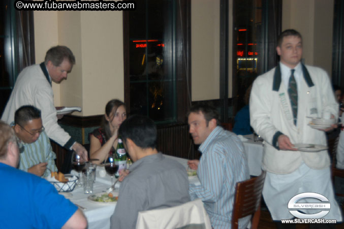 Dinner at Smith & Wollensky's 2005