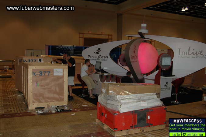 The Show Floor Setup 2005