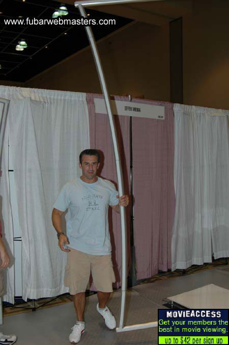 The Show Floor Setup 2005