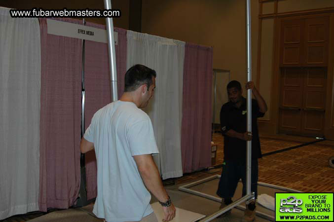 The Show Floor Setup 2005