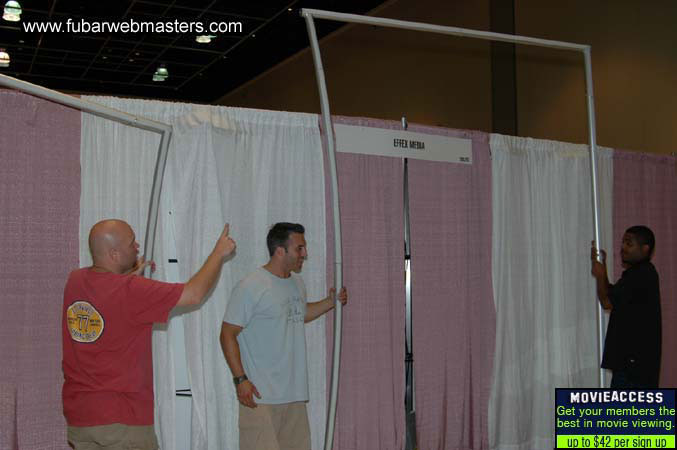 The Show Floor Setup 2005