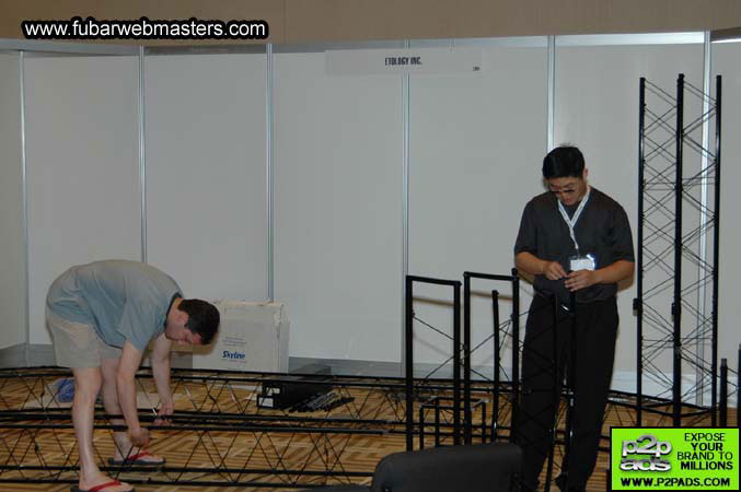 The Show Floor Setup 2005