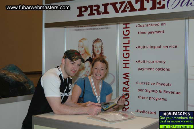 The Show Floor Setup 2005