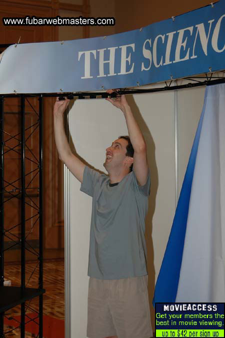 The Show Floor Setup 2005