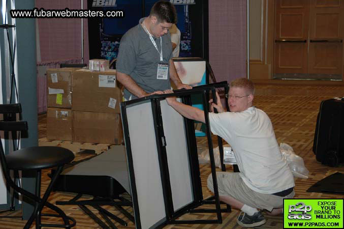 The Show Floor Setup 2005