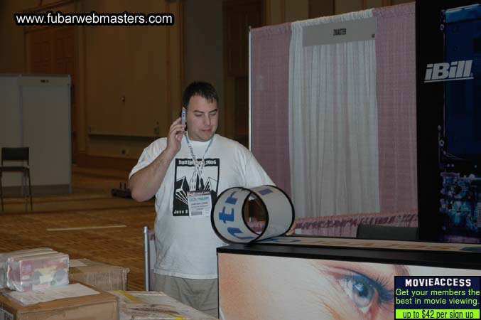 The Show Floor Setup 2005