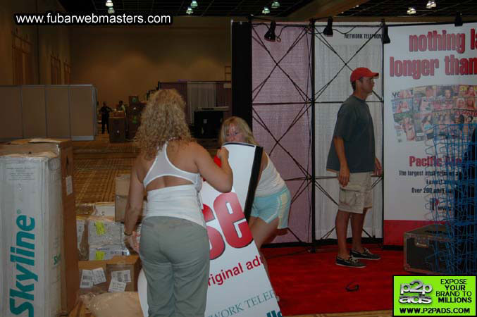 The Show Floor Setup 2005