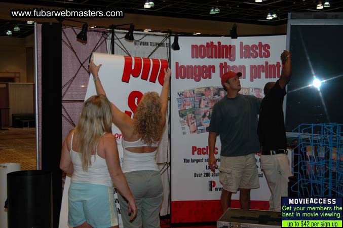 The Show Floor Setup 2005