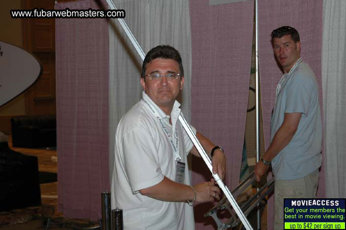 The Show Floor Setup 2005