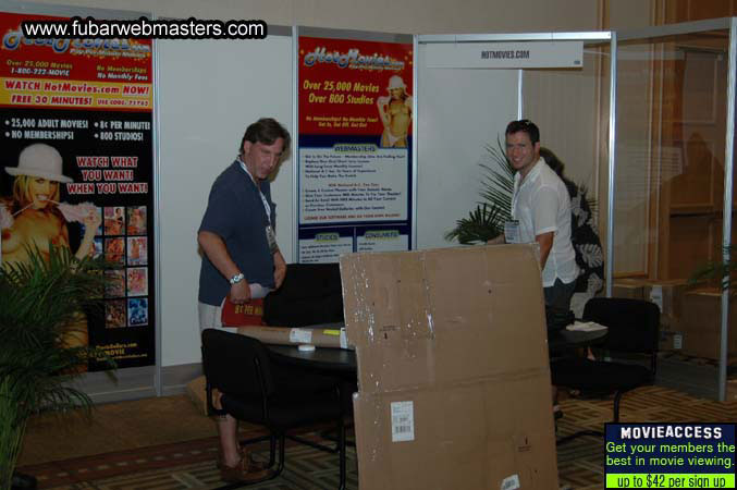 The Show Floor Setup 2005