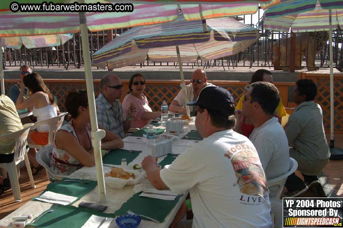 Lobster and margarita dinner in Puerto Nuevo 2004