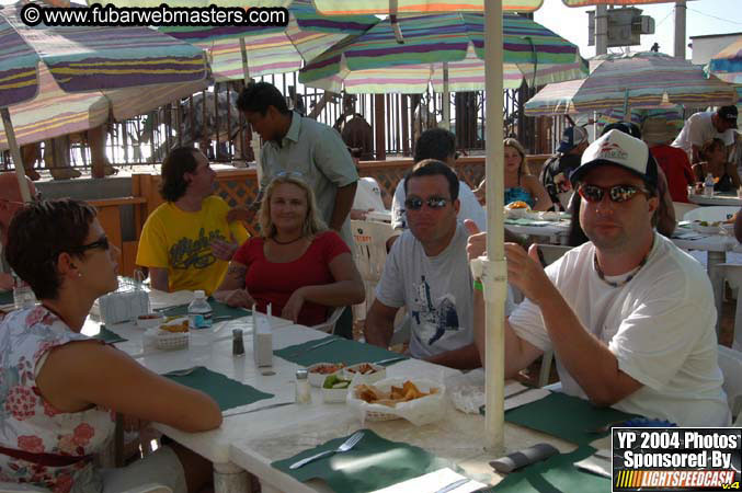 Lobster and margarita dinner in Puerto Nuevo 2004