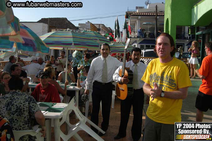 Lobster and margarita dinner in Puerto Nuevo 2004