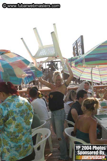 Lobster and margarita dinner in Puerto Nuevo 2004