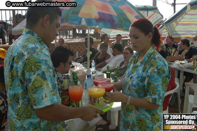 Lobster and margarita dinner in Puerto Nuevo 2004