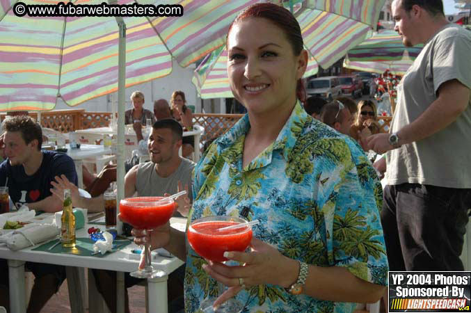 Lobster and margarita dinner in Puerto Nuevo 2004