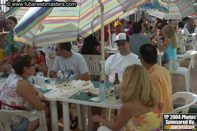 Lobster and margarita dinner in Puerto Nuevo 2004