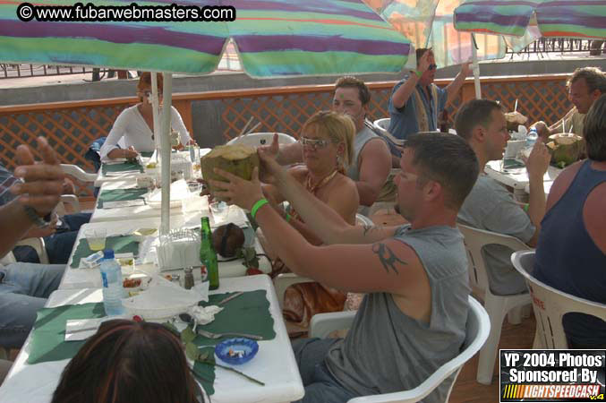 Lobster and margarita dinner in Puerto Nuevo 2004