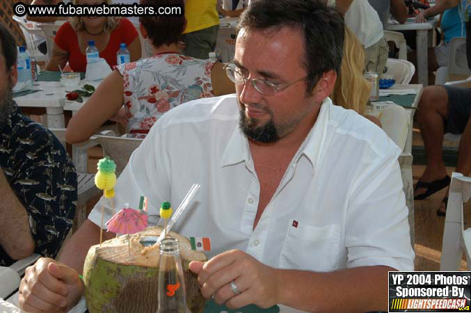 Lobster and margarita dinner in Puerto Nuevo 2004