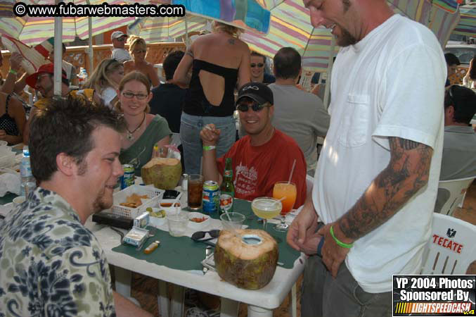 Lobster and margarita dinner in Puerto Nuevo 2004