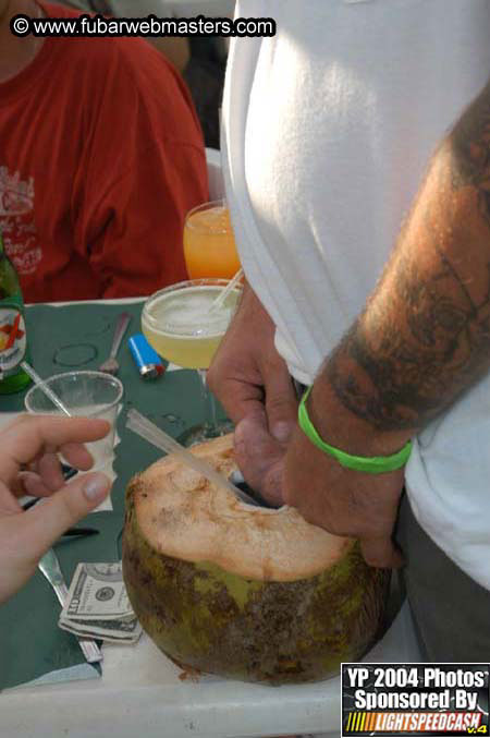 Lobster and margarita dinner in Puerto Nuevo 2004