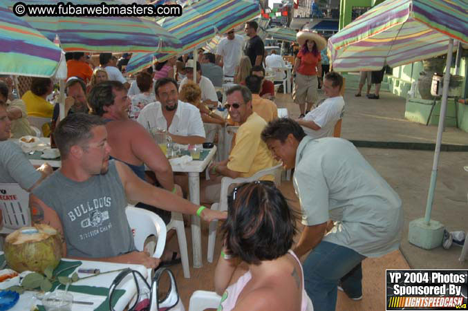 Lobster and margarita dinner in Puerto Nuevo 2004