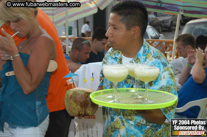 Lobster and margarita dinner in Puerto Nuevo 2004