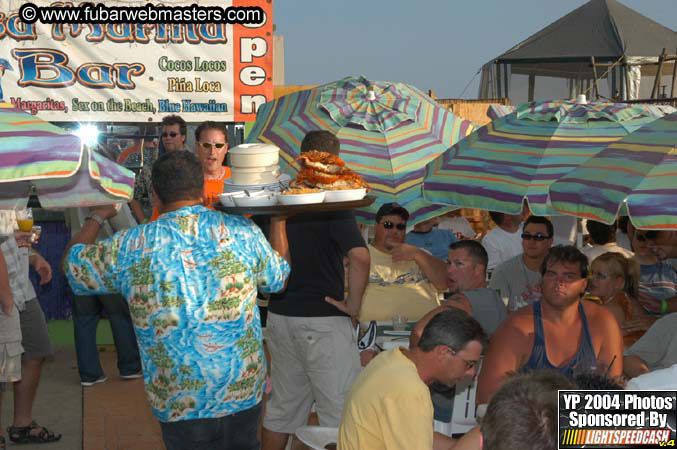 Lobster and margarita dinner in Puerto Nuevo 2004