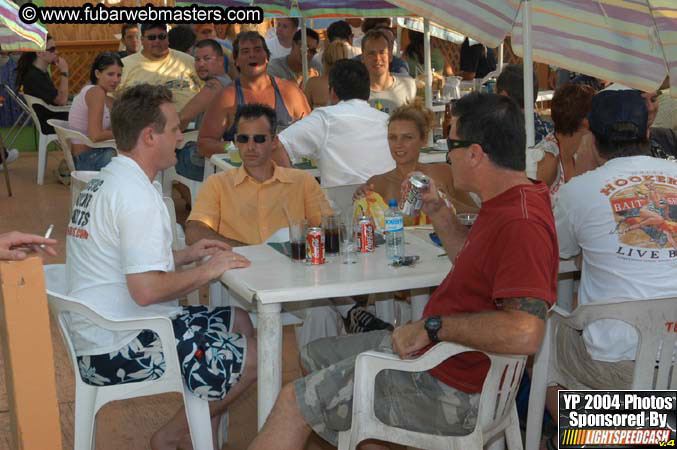 Lobster and margarita dinner in Puerto Nuevo 2004