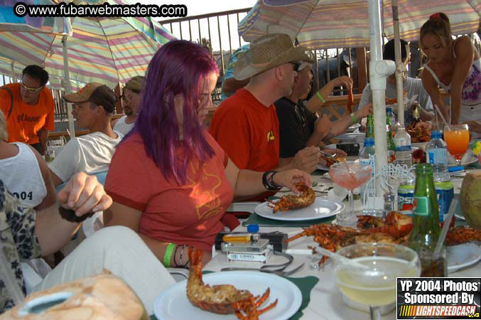 Lobster and margarita dinner in Puerto Nuevo 2004