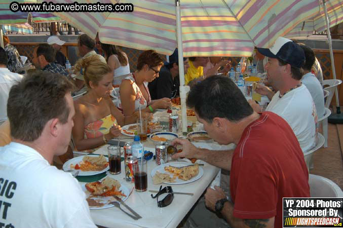 Lobster and margarita dinner in Puerto Nuevo 2004