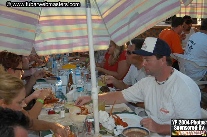 Lobster and margarita dinner in Puerto Nuevo 2004