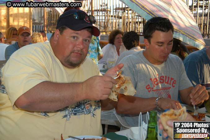 Lobster and margarita dinner in Puerto Nuevo 2004