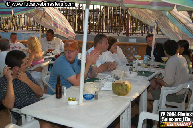 Lobster and margarita dinner in Puerto Nuevo 2004