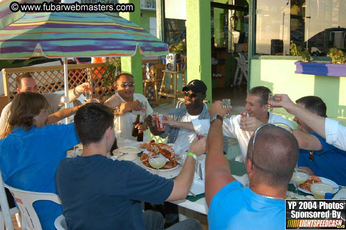 Lobster and margarita dinner in Puerto Nuevo 2004